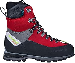 ARBORTEC Scafell Lite チェーンソー ブーツ スカーフェルライト 社会階級2 アーボテック チェーンソーブーツ 天然木世話をする アーボリスト (25珊(40), 赤いこと)