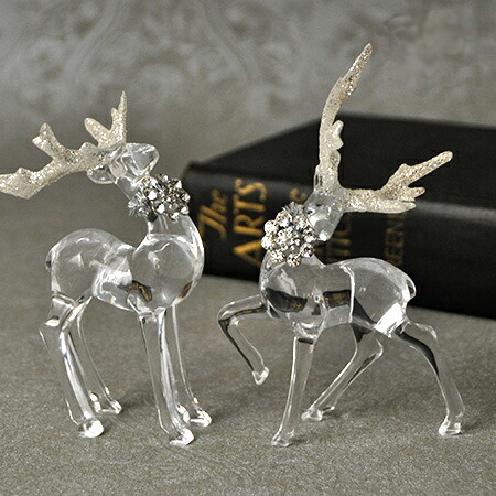 楽天市場】トナカイオブジェ 2種セット クリスマス オブジェ