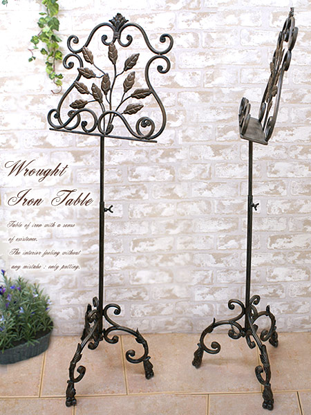 楽天市場】Wrought Iron 譜面台 メニュー立て アイアン