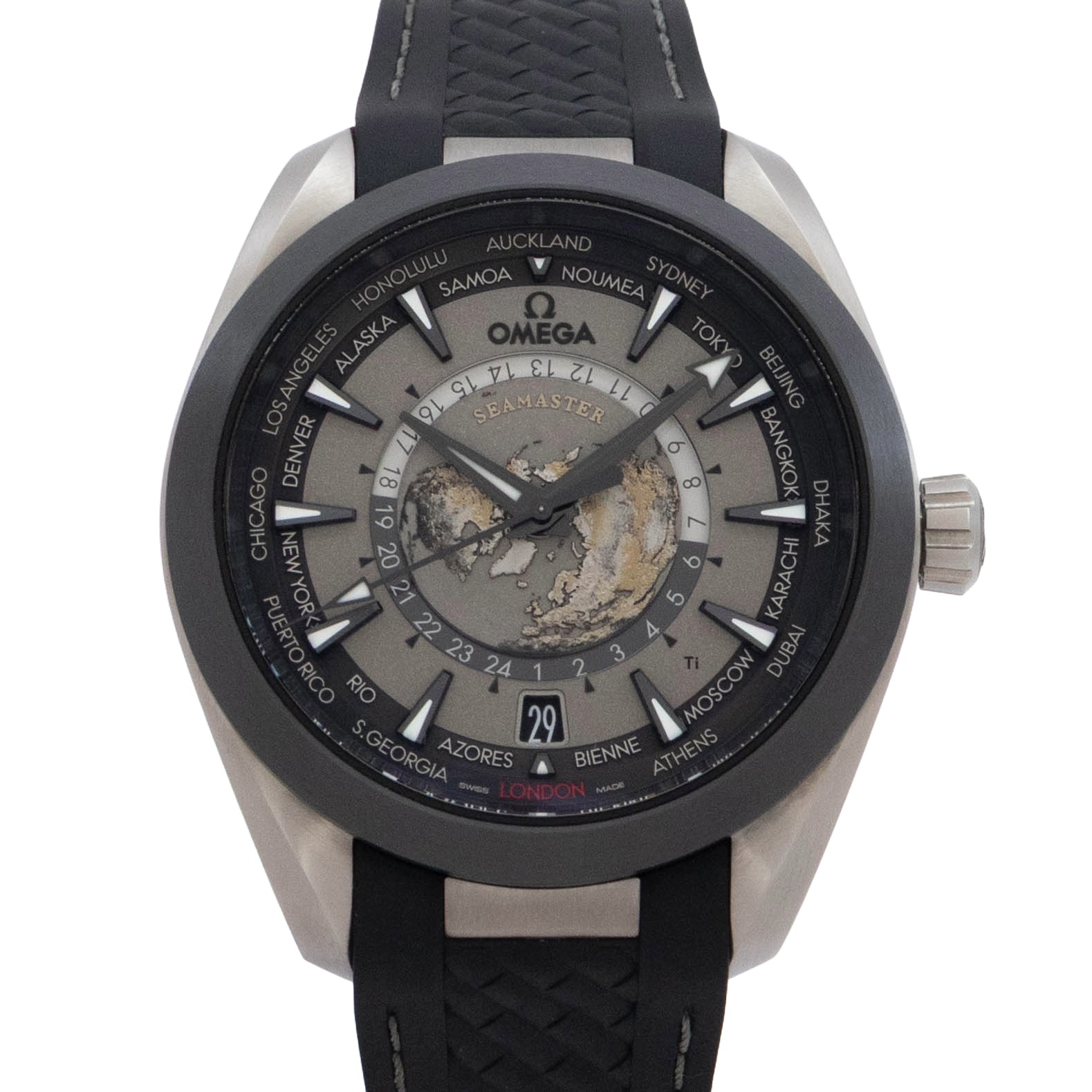 【中古】【箱・保証書付き】 オメガ OMEGA シーマスター アクアテラ 220.92.43.22.99.001 OMEGA Seamaster Aqua Terra 自動巻き 腕時計 メンズ・ユニセックス グレー