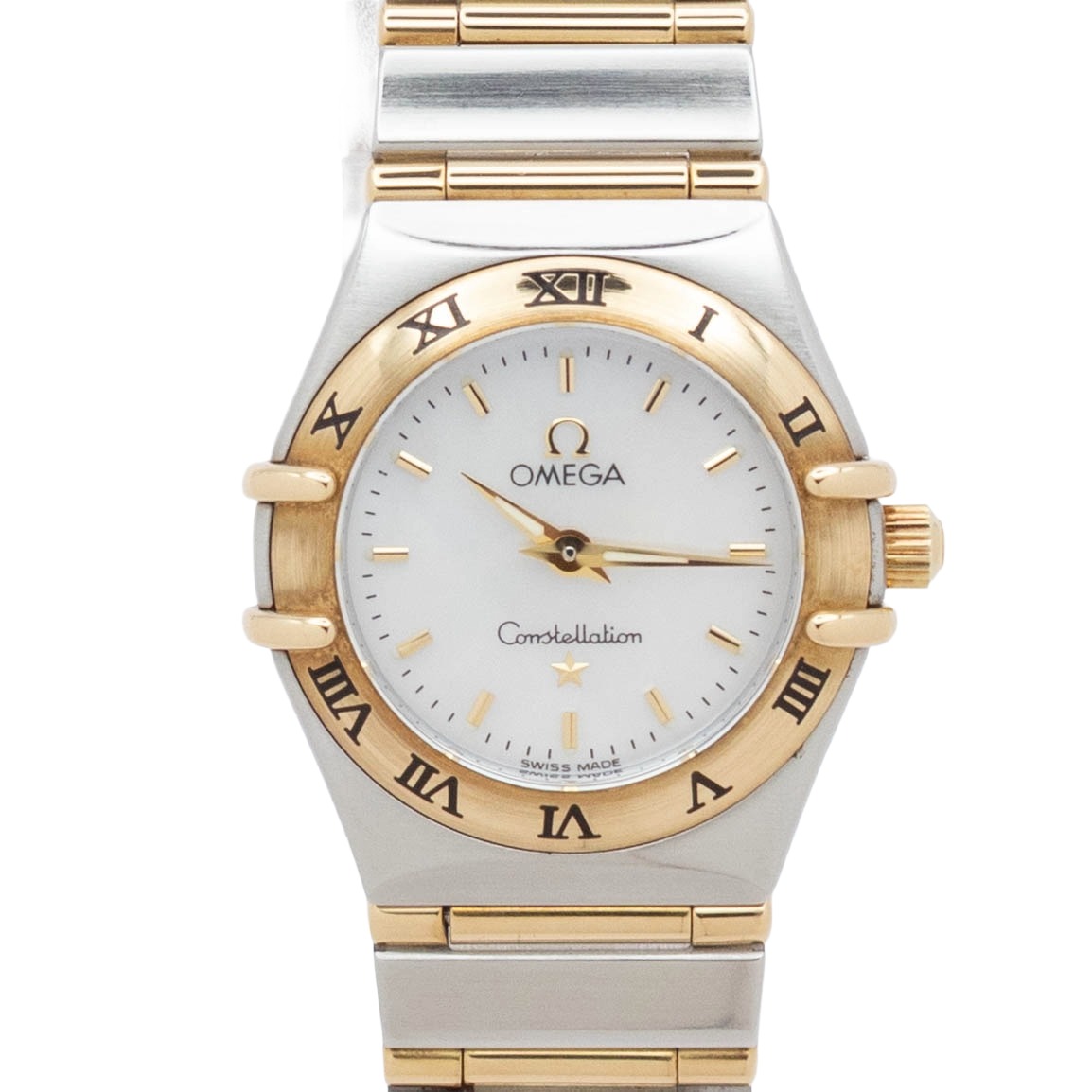 【中古】【箱・お墨付き付き添い人】 ゼロ OMEGA コンステレーション 1262.70 OMEGA Constellation  石英 ウオッチ レディース パール