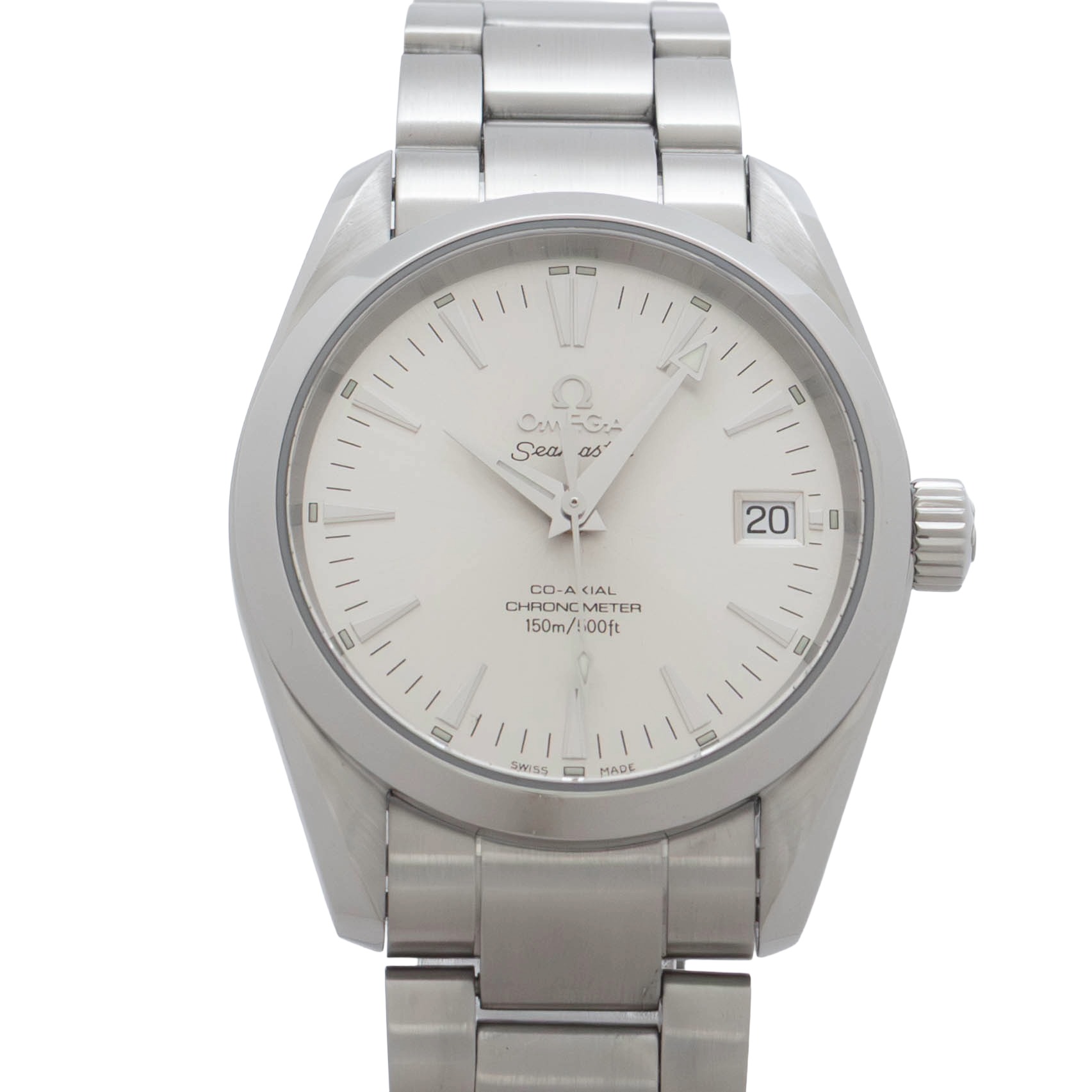 【中古】【箱・保証書付き】 オメガ OMEGA シーマスター アクアテラ 2504.30 OMEGA Seamaster Aqua Terra 自動巻き 腕時計 メンズ・ユニセックス シルバー