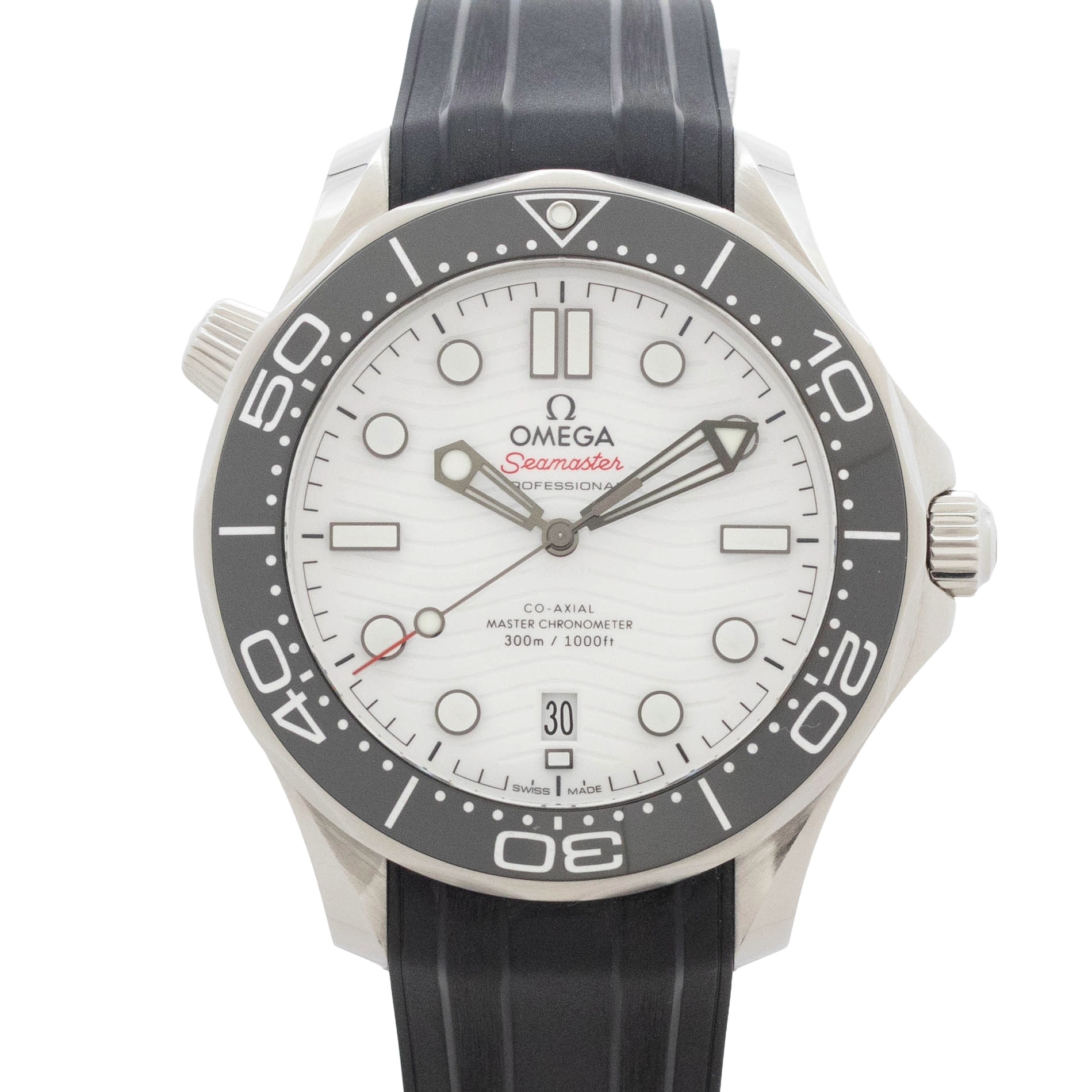 【中古】【箱・保証書付き】 オメガ OMEGA シーマスター 210.32.42.20.04 OMEGA Seamaster 自動巻き 腕時計 メンズ・ユニセックス 白
