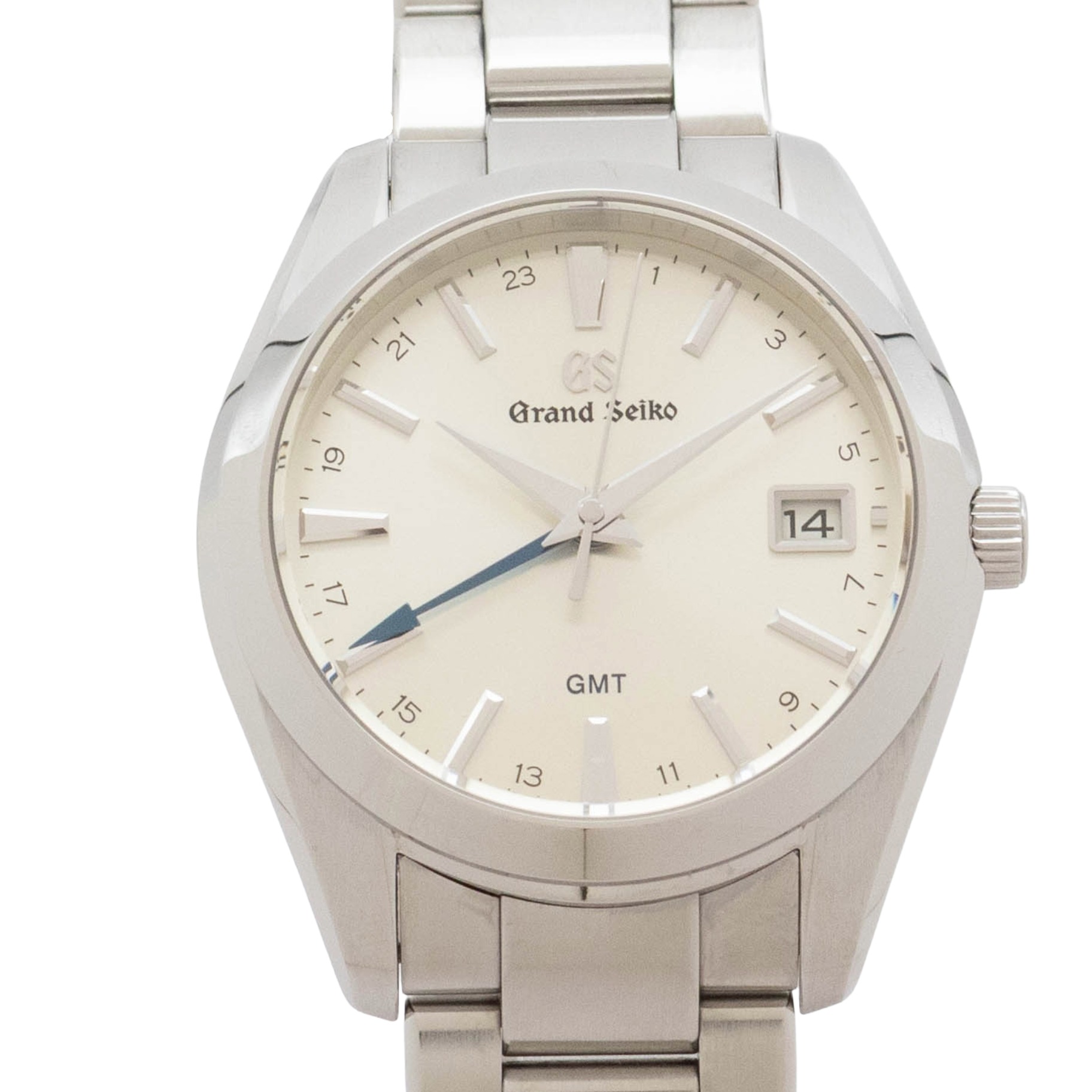 【中古】地べたセイコー Grand Seiko 地べたセイコー ヘリテージ 寄せあわせ SBGN011 Grand Seiko Heritage  石英 ウォッチ メンズ・ユニ一発やる 象牙色