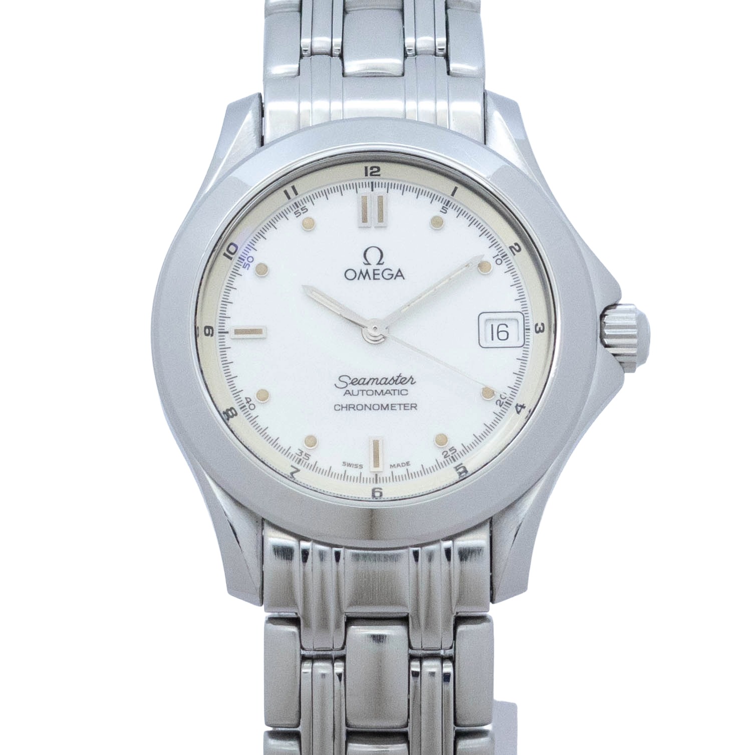 【中古】【箱・御墨付き付き添い人】 ゼロ OMEGA シーマスター 2501.20 OMEGA Seamaster  自動小銃一巻き ウォッチ メンズ・ユニ一発やる] 白