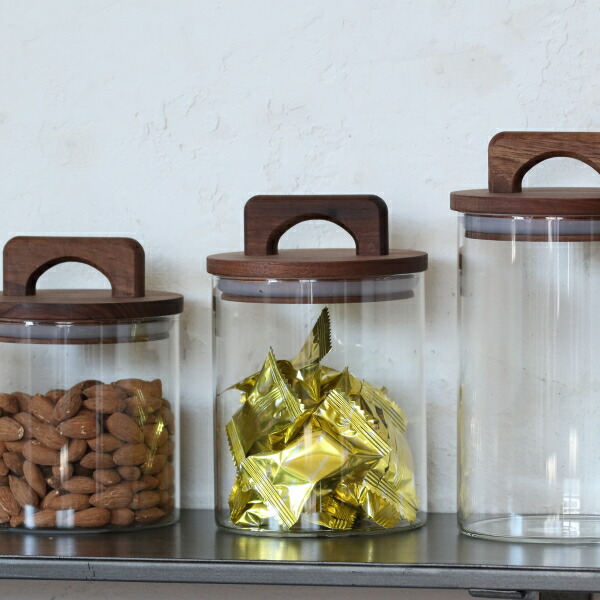 フランス・ヴィンテージ　フレンチガラスの塩入れキャニスター　木製蓋 楽天市場】ガラス 保存瓶 キャニスター おしゃれ 保存容器 木蓋 L