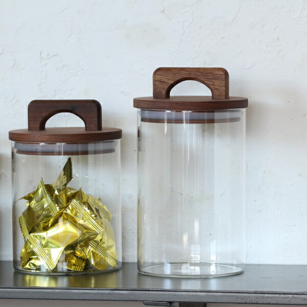 Spice ガラスキャニスター 木製蓋付き 楽天市場】Glass Canister 木製蓋付 ガラス キャニスター 700ml