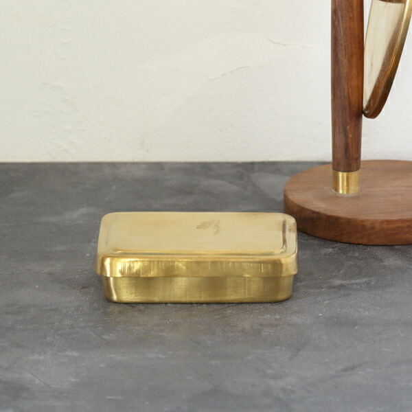 楽天市場】蓋つきボックス マルチケース 小物入れ 真鍮 ゴールド