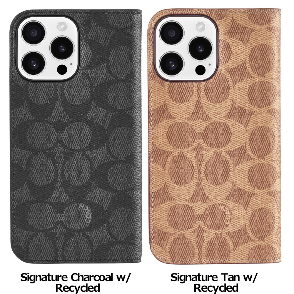 Amazon.com: Coach Signature Canvas Slim Wrap iPhone 16 Pro