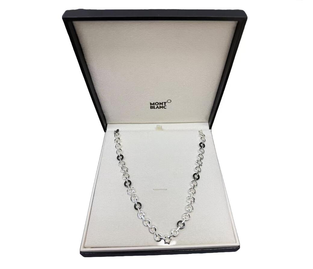 モンブラン MONTBLANC ロングネックレス アクセサリー 中古 MONTBLANC モンブラン シルバー ネックレス【中古】 – ブランド
