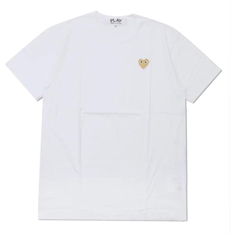 【海外配送可】【送料無料】【新品】新品 プレイ コムデギャルソン PLAY COMME des GARCONS GOLD HEART ONE POINT TEE Tシャツ メンズ レディース AX-T216-051｜トレンドハウス