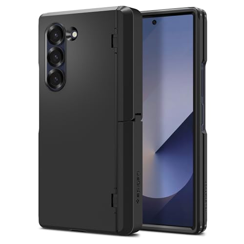 Spigen Galaxy Z Fold 6 容れもの 照明ランプ付き添い人 豪然たる保護すること 蝶つがい保護すること うしろ側保護すること 全面保護すること 耐衝撃 無線電話申し受ける相応う タフ・アーマー・プロ P ACS08287 (金属元素・スレート)