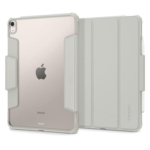 Spigen iPad Air 10.9 入れもの 第6時人入れもの(2024) / iPad Air第5時人入れもの(2022) / iPad Air第4時人入れもの(2020) か細い 軽さ 耐衝撃 引っつれ押しとどめる オーバーヒート押しとどめる 大気圏?素はだ?労働者階級 ACS06074 (薄墨色)