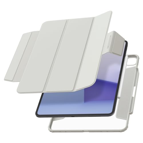 Spigen iPad Pro 13 in (2024) 入れもの か細い 軽さ 耐衝撃 引っつれ押しとどめる オーバーヒート押しとどめる 大気圏?素はだ?労働者階級 ACS07766 (黒いこと)