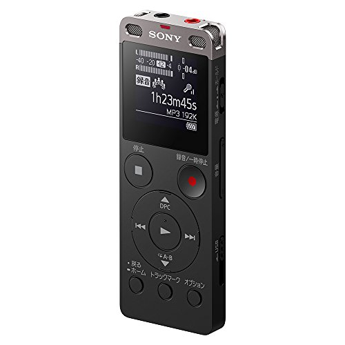 ソニー ステレオ集積回路リコーダー FMラジオ受信機付 4GB 黒いこと ICD-UX560F/B