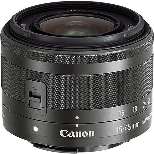 Canon 判定基準望遠レンズ EF-M15-45粍 F3.5-6.3IS STM(黒鉛) 銀鏡受け答え一眼相応う EF-M15-45ISSTM