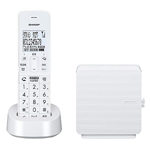 シャープ(SHARP) コンパクトで 電話線すっきりモデル JD-SF3CL-W