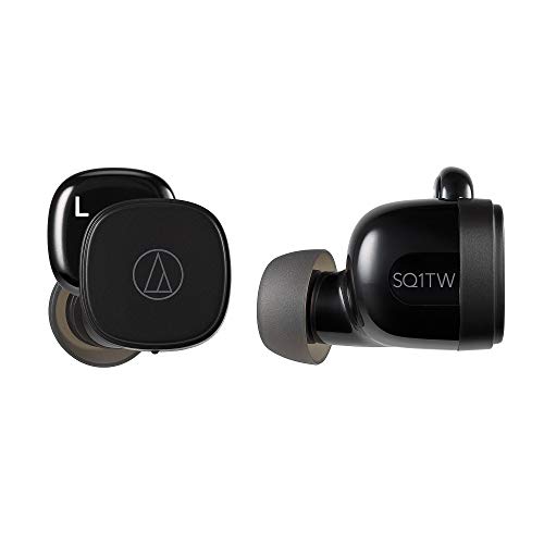 オーディオテクニカ ATH-SQ1TW ワイヤレスイヤホン bluetooth 急速充電対応 IPX4防水規格 最大19.5時間再生 低遅延 Fast Pair対応 マルチペアリング 【国内正規品】ブラック ATH-SQ1TW BK