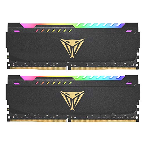 Patriot Memory パトリオット記憶装置 Viper Steel RGB DDR4 3200MHz パソコン4-25600 64GB (32GBx2枚) デュアル一揃いの道具 事務机いの一番用記憶装置 PVSR464G320C8K