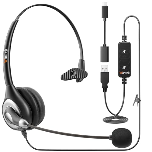 楽天市場】Wantek ヘッドセット 有線 マイク付き USB Type-C 両耳