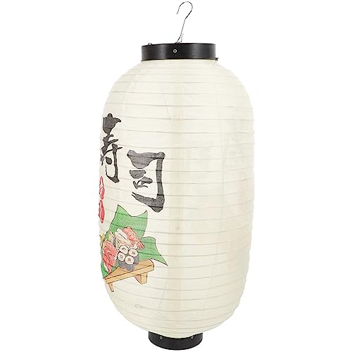 BESTOYARD 長提灯 寿司 長型 ちょうちん 和風 装飾 盆提灯 居酒屋 店舗 ランタン お祭り 文化祭 新年 イベント 装飾 屋台 店先（寿司）