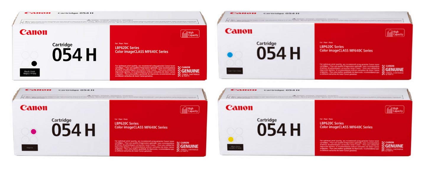 Canon完全無欠054充実した4色大静電容量トナーカートリッジセット (CRG054HYCMYK)