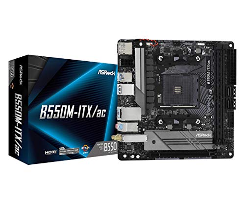 ASRock AMD Ryzen 5000続きもの(Soket AM4)相応う B550手当て仕掛ける積み上げる Mini-ITX お母さんゲーム盤 【国内置き目代わりになる店品】B550M-ITX/ac