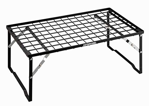 キャプテンスタッグ(CAPTAIN STAG) スタッキングラック フィールドラック 折りたたみラック 幅600×奥行350×高さ230mm 耐荷重:30kg スタッキング可能 UL-4001