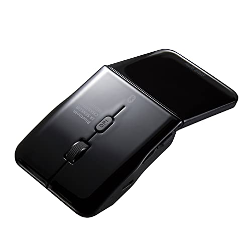 サンワサプライ 静音Bluetooth5.0 IR LEDマウス(5ボタン・静音) MA-BTIR1165BK ブラック