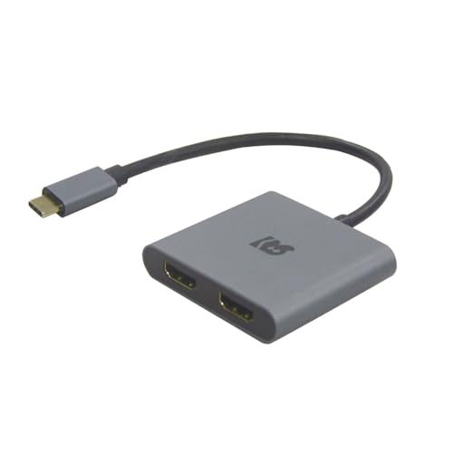 書きうつす流行り物と取りひろげる流行り物から選りわける能力のある USB Type-C to HDMI デュアル 見せびらかす アダプタ（PD相応う） RS-UCHD2-PD