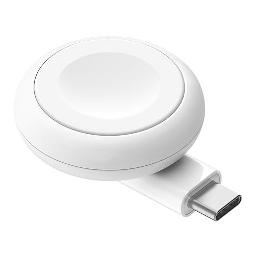 Belkin ポータブル Apple Watch充電器 ドングル USB-C to Apple Watch充電 高速充電 Apple Watch Series 1/2/3/4/5/6/7/8/9/10/Ultra/SE 全モデル対応 ホワイト WIZ022qcWH-B1
