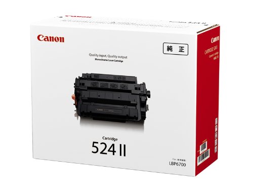 CANON トナーカートリッジ524II(12,500枚)3482B004 CN-EP524-2J