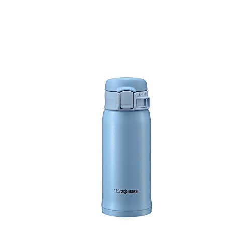 象印マホービン(ZOJIRUSHI) 水筒 ステンレス マグ ボトル 直飲み 軽量 保冷 保温 ワンタッチ オープン タイプ 360ml ライト ブルー SM-SE36-AL