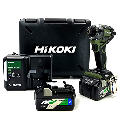 HiKOKI(ハイコーキ) 36Vインパクトドライバ フォレストグリーン Bluetooth搭載蓄電池2個・充電器・ケース付き WH36DC(2XPGS)［在庫僅少品］ 42,868円