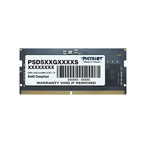 Patriot Signature Line DDR5 16GB (1 x 16GB) 5600MHz SODIMM Single - PSD516G560081S
