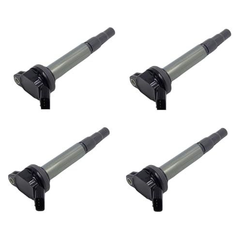 SEMIMO イグニッションコイル 4本入：ノア ヴォクシー ZRR70G ZRR70W ウィッシュ ZGE20G ZGE20Wなどに対応 4ピン