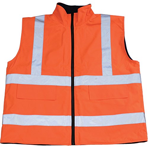 TRUSCO(トラスコ) フリース付安全ベスト XL オレンジ TFAB-OR-XL
