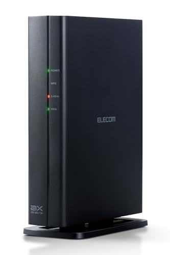 エレコム 無線LAN ルータ 無線電話ローカルエリアネットワーク Wi-Fi6 AX3000 2402+574Mbps 11ax/11ac IPv6相応う (IPoE) パウダーコンパクト筐体 ビームフォーミングZ 【 iPhone iPad Nintendo Switch なおなお書き5 相応う 】 WRC-X3000GS3-B