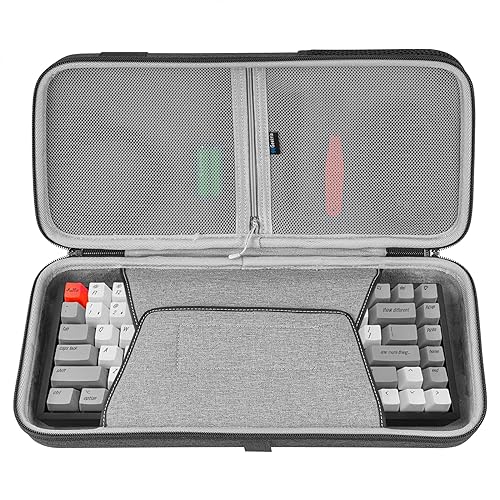 Geekria 75% キーボードケース、84キーポータブルキーボード用ハードシェルトラベルキャリーバッグ、Keychron K2、ロジクール Logicool POP Keysメカニカルキーボード、Womier S-K80 75%、EPOMAKER x Aula F75と互換性あり