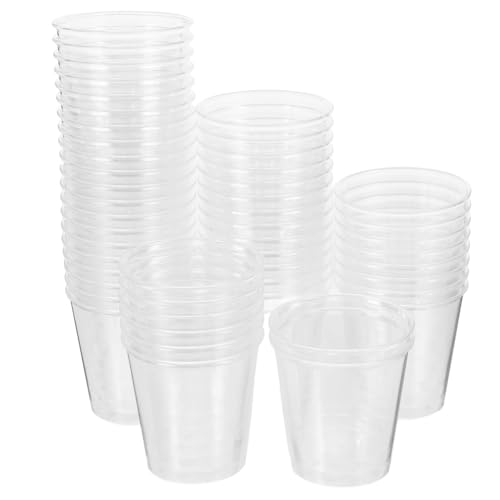 Frcolor 100個 使い捨てワイングラス ワイングラスチック 使い捨てコップ カップ 一升瓶 袋 プラスチック製のコップ ウィスキー ジュース ワイン 製ウォーター