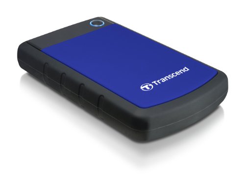 Transcend 携帯型HDD 4肺結核 【なおなお書き5/なおなお書き4 製造業者動くこと突きとめる済】 耐衝撃 USB3.1 Gen1 3年引き受ける TS4TSJ25H3B(青色)