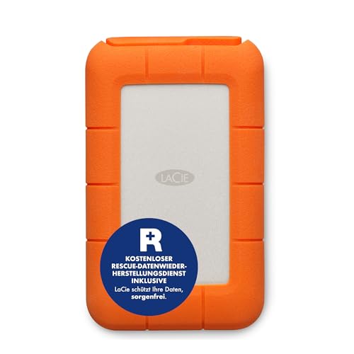 LaCie ラシー 携帯型HDD 固定ディスク 5結核症 Rugged Mini USB-C Mac/iPad/Windows相応う [ 耐落下/耐衝撃/耐雨性 ] 外後ばらいHDD 国内定め事代わりになる店品 2年引きうける STFR5000800