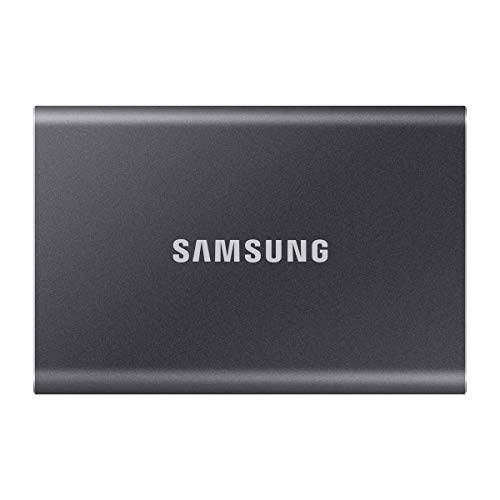 Samsung T7 1肺結核 最大限度遷らすす早さ1,050MB/秒 なおなお書き4/なおなお書き5動くこと突きとめる済み USB3.2 Gen2 外後ばらいSSD (携帯型) 薄墨色 MU-パソコン1T0T-IT/A 国内置き目引き受ける品