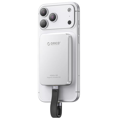 ORICO 1結核症 外信用販売SSD 磁石式 iPhone 17/16 Pro Max相応う USB3.2 Gen1 最大限度460MB/s USB-C/A 両用有線テレビ 磁着目論む 軽銀アロイ 経口避妊薬・マイコン・スマホ用携帯型記憶装置 - K5Mini
