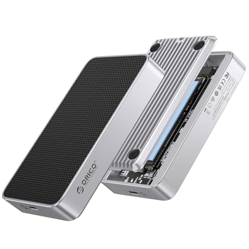 ORICO 80Gbps M.2 NVMe SSDエンクロージャー デュアル心付け相応う Thunderbolt 5/4/3/USB 4 / USB3.2/3.1/3.0 M手当たり/(M\u0026B)手当たり NVMe SSD 最大限度8結核症 気違い受け答え静音冷やかす - X50PRO