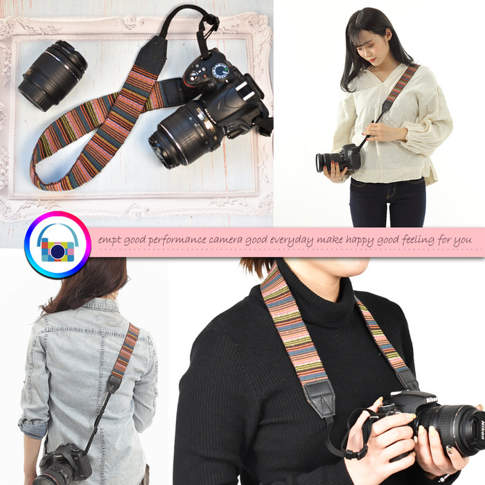 楽天市場 カメラストラップ民族調 斜めがけ おしゃれ カメラストラップ カメラ女子 カメラ男子 一眼レフ ストラップ かわいい カメラ ミラーレス 紐 カメラアクセサリー カメラ小物 オリンパス Nikon Canon Sony 送料無料 Trend Style 楽天市場店
