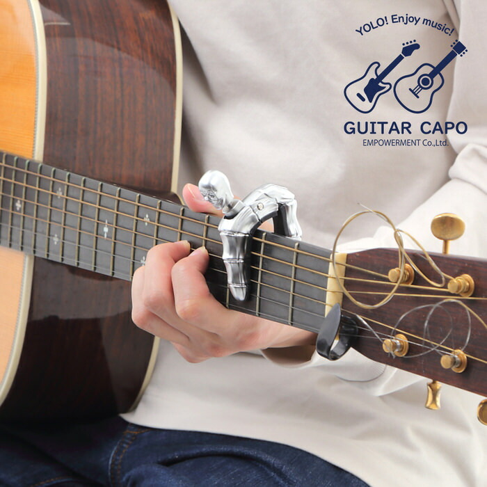 セール ギターカポ スカル Guitar Capo カポタスト フォーク エレキ アコースティック アコギ クラシックギター 対応 用 クラシック Capo フォークギター エレキギター アコースティックギター がいこつ Patrasnipatomarimpulso Com