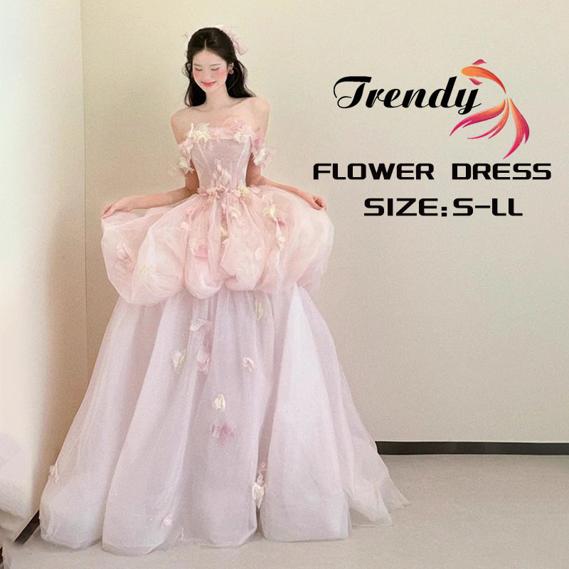 カラードレス 森系 格安 ウェディングドレス 二次会 花嫁 ドレス ピンク イブニングドレス 発表会 オフショルダー 二次会 Aライン パーティードレス 花柄 ピンク 結婚式 ウエディングドレス ロング丈 ピアノ 成人式 お呼ばれ 海外挙式 家族挙式 1.5次会 編み上げ 前撮り 姫系