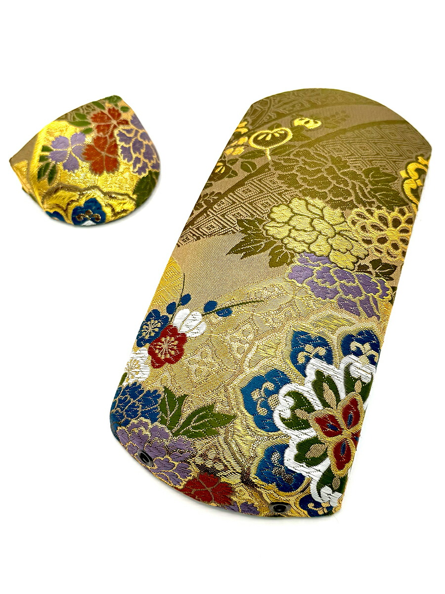 津軽三味線用　胴掛け・天神セット ジェルコーティング ラメ入り 胴かけ 楽天市場】津軽三味線用【 胴掛・天神セット レジン仕上げ (紐付