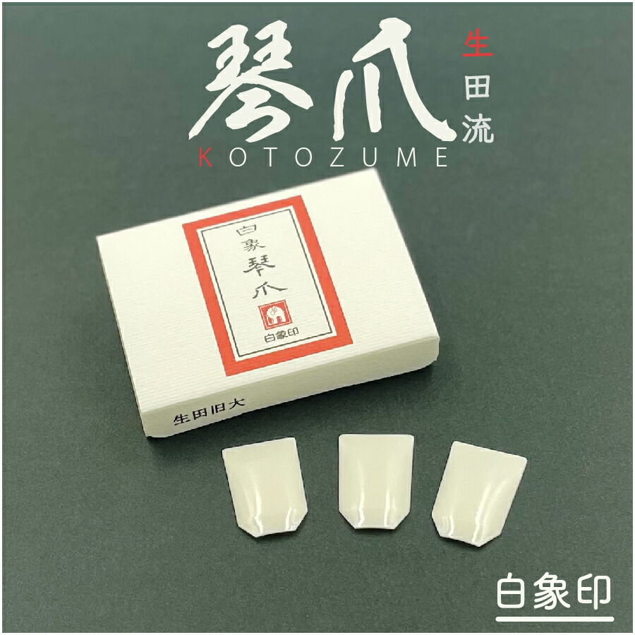 楽天市場】全音 箏爪セット 7〜16のサイズが各1つ プラスチック